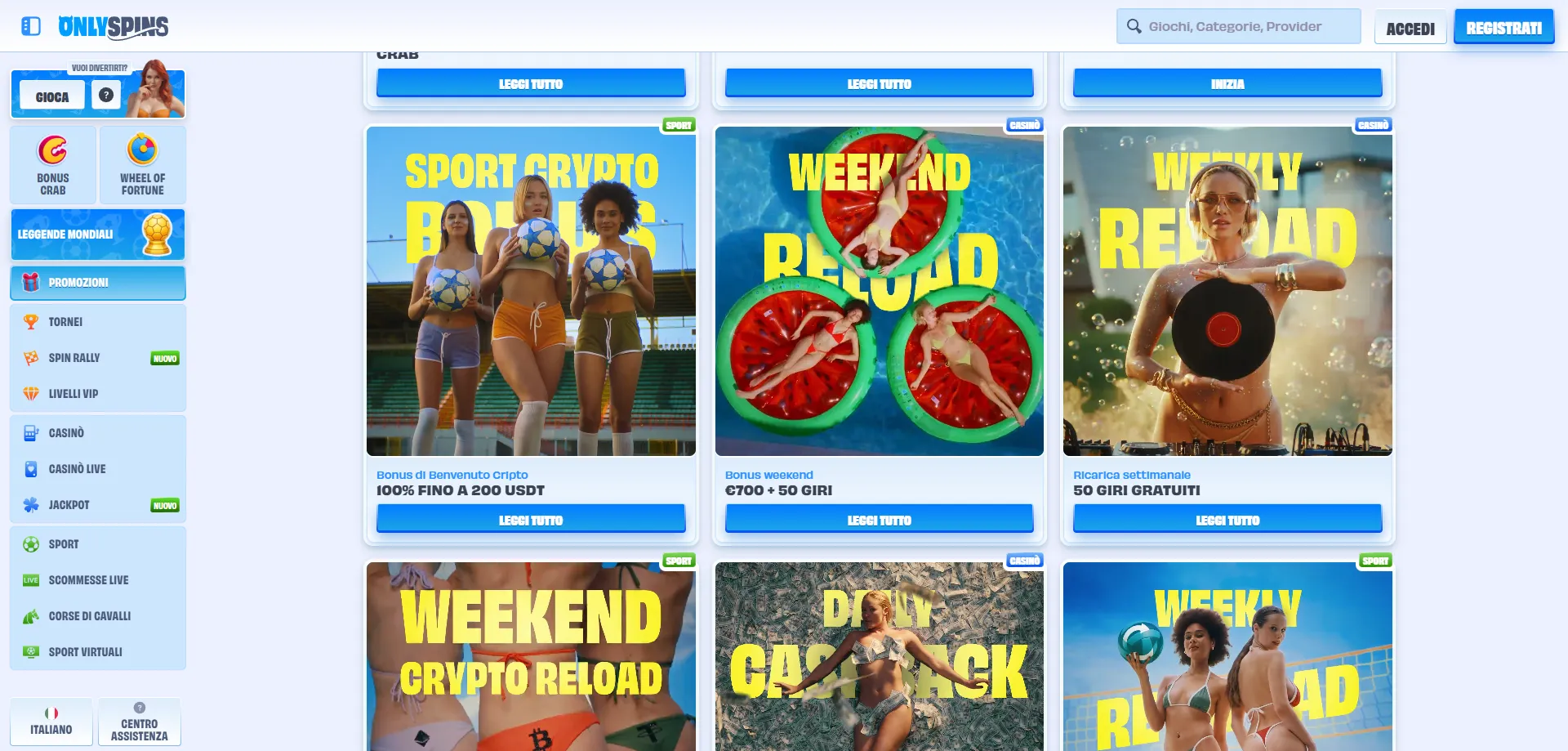 onlyspins-promo2 OnlySpins Casinò bonus di benvenuto fino a €500 e 200 giri gratis